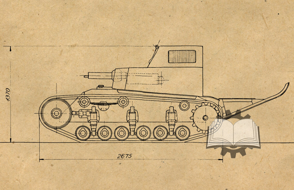 Исходная конфигурация танкетки Т-17.