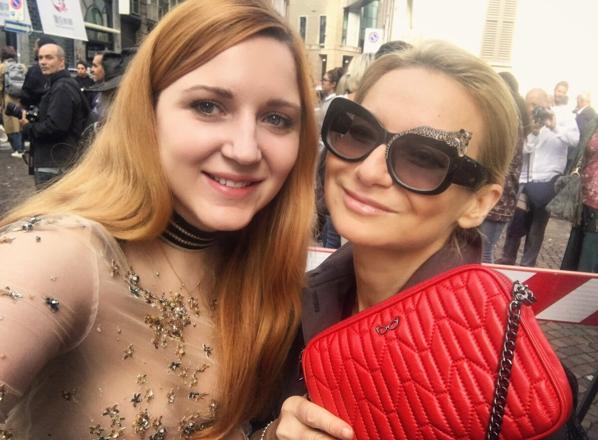 Мы с Эвелиной на Неделе моды в Милане