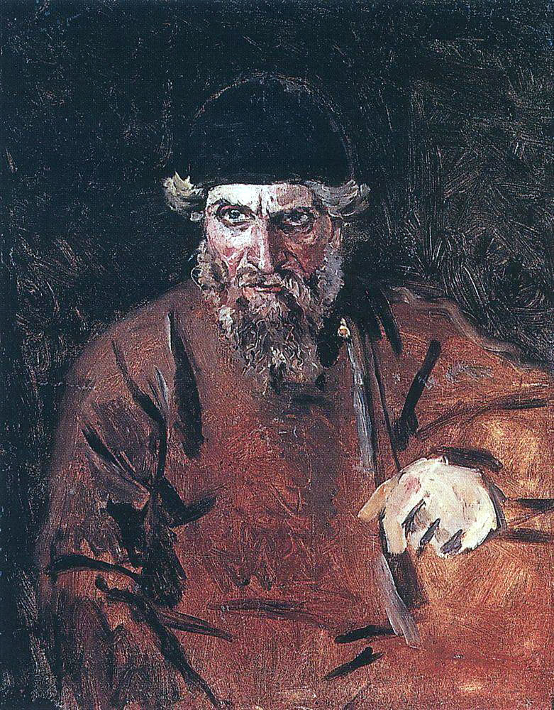 Стрелец. Этюд к картине «Утро стрелецкой казни». Художник В. И. Суриков, около 1880 г. Тверская областная картинная галерея. 