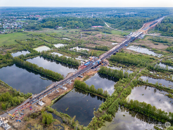 Грандиозная стройка в Подмосковье. Мост через канал им.Москвы ???