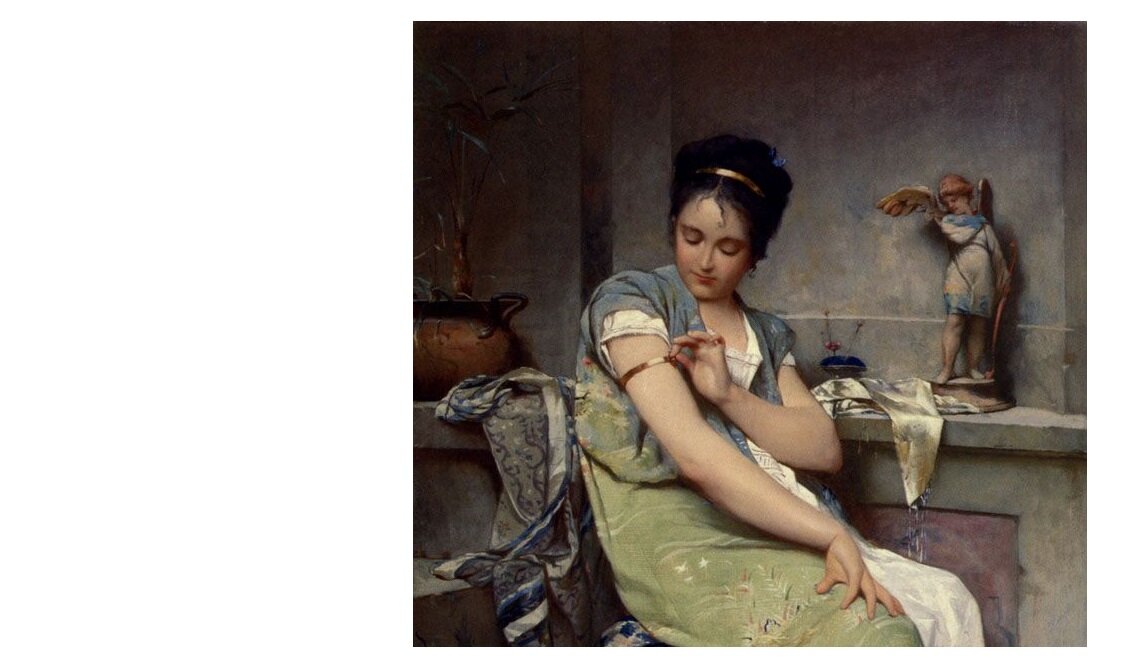 The Amulet (фрагмент) —  Auguste Émile Pinchart, 1871 г. 