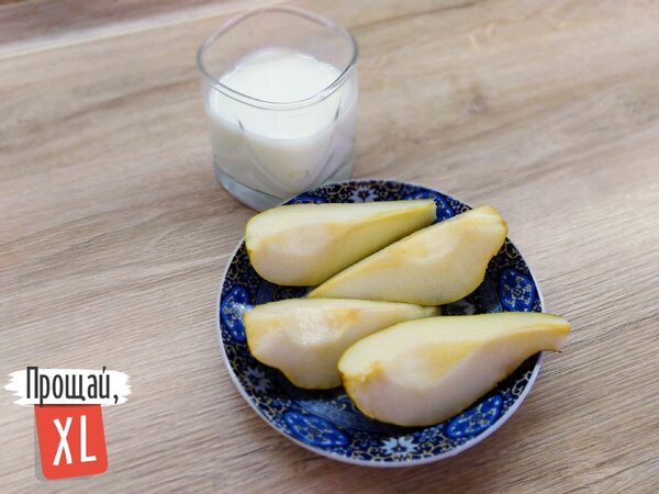 Греческий йогурт с грушей