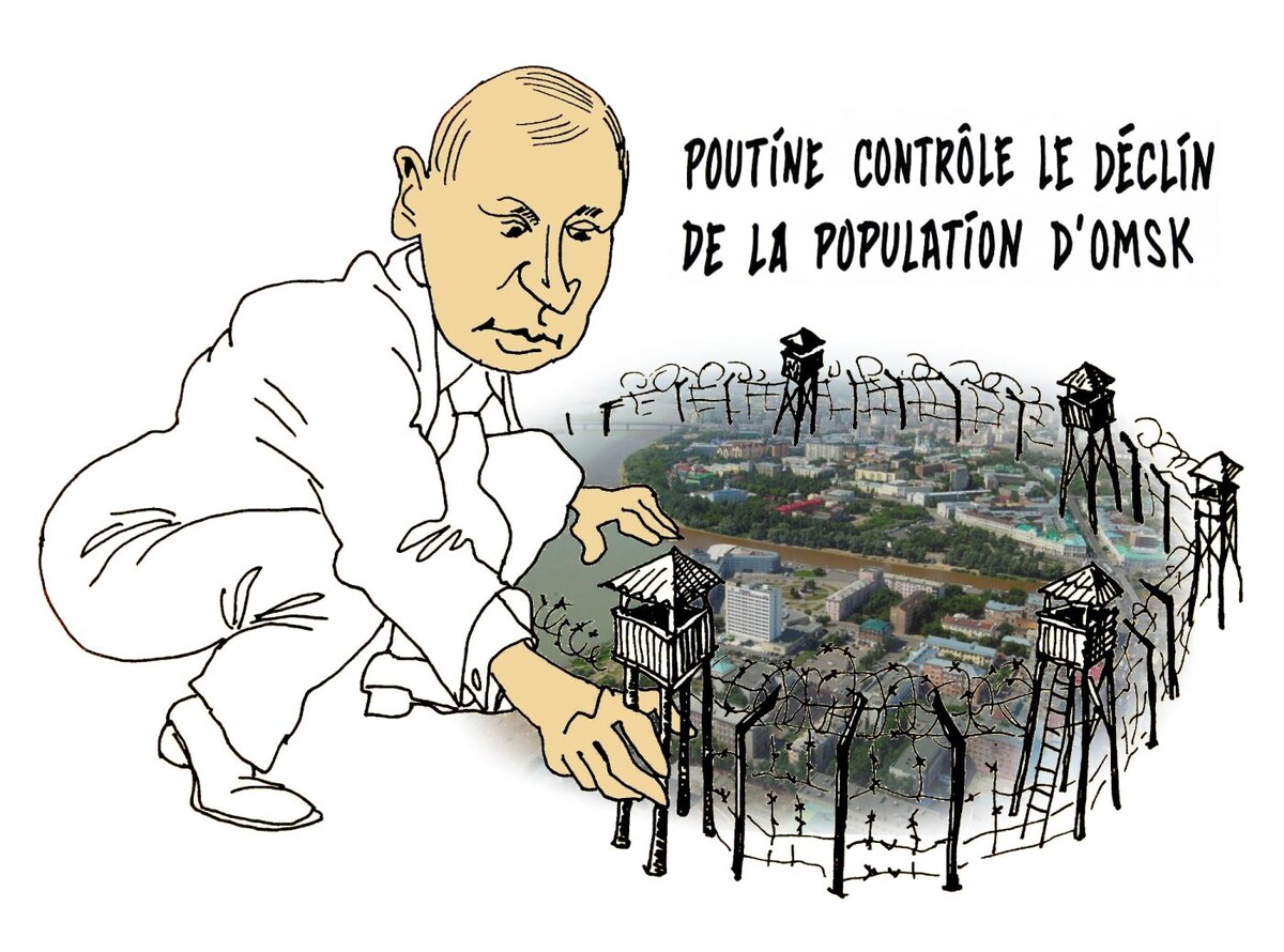 «Путин контролирует убыль населения в Омске». © Виктор Корб, 2019 