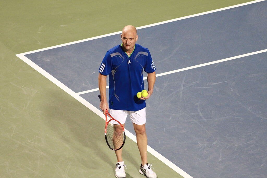 Rogers Cup 2011 Legends Andre Agassi vs Jim Courier © ZankaM