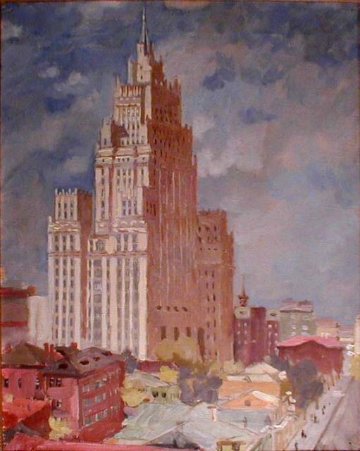 Вид на московскую высотку