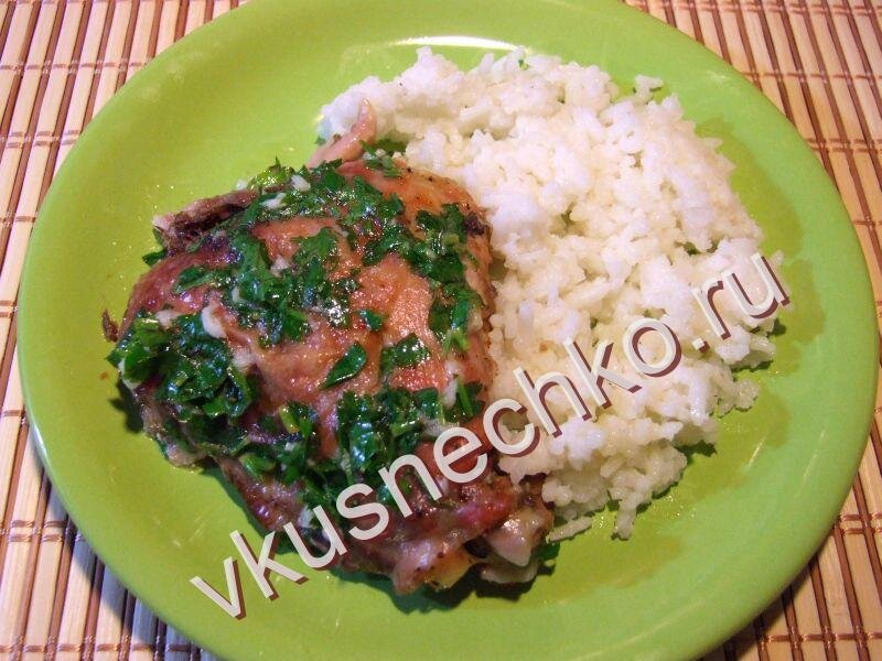 Как приготовить ароматную курочку с лимонно-чесночным соусом, пошаговый рецепт с фото.