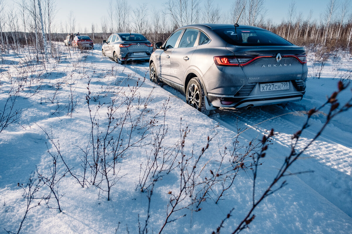 Снег, лед, инерция мозга, заносы и Renault Arcana. Зимний тест-драйв в двух актах