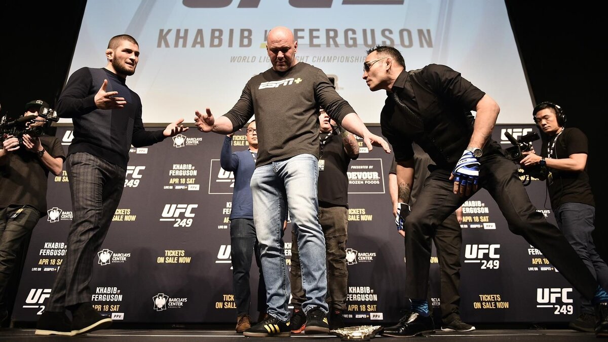 Хабиб Нурмагомедов, Дана Уайт, Тони Фергюсон