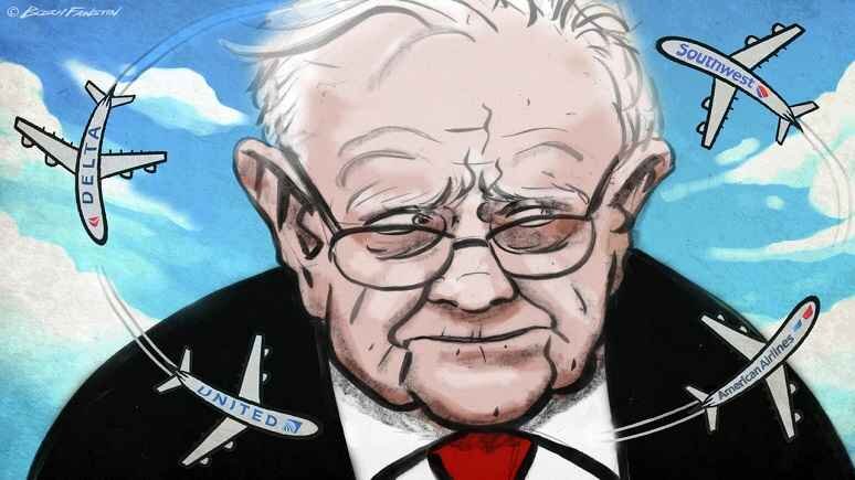 Баффетт признал ошибку инвестиций в четыре главные авиакомпании (American airlines, DELTA AIR LINES, Southwest airlines, United Continental)