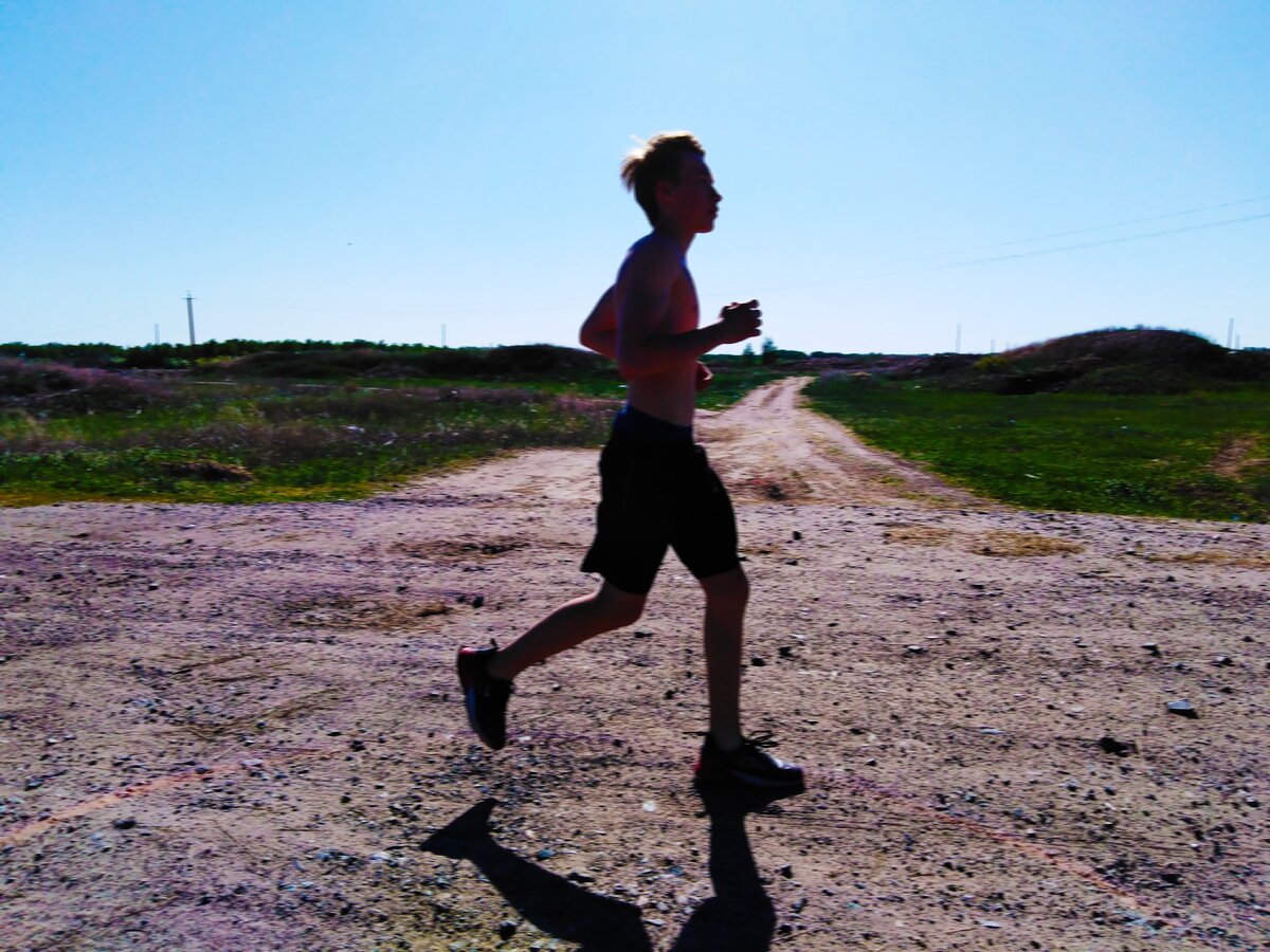 во время бега