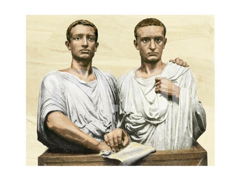    Земельный закон братьев Гракхов Тиберий и Гай Гракхи принадлежали к старинному римскому роду Семпронцев. Их отец дважды избирался консулом.
