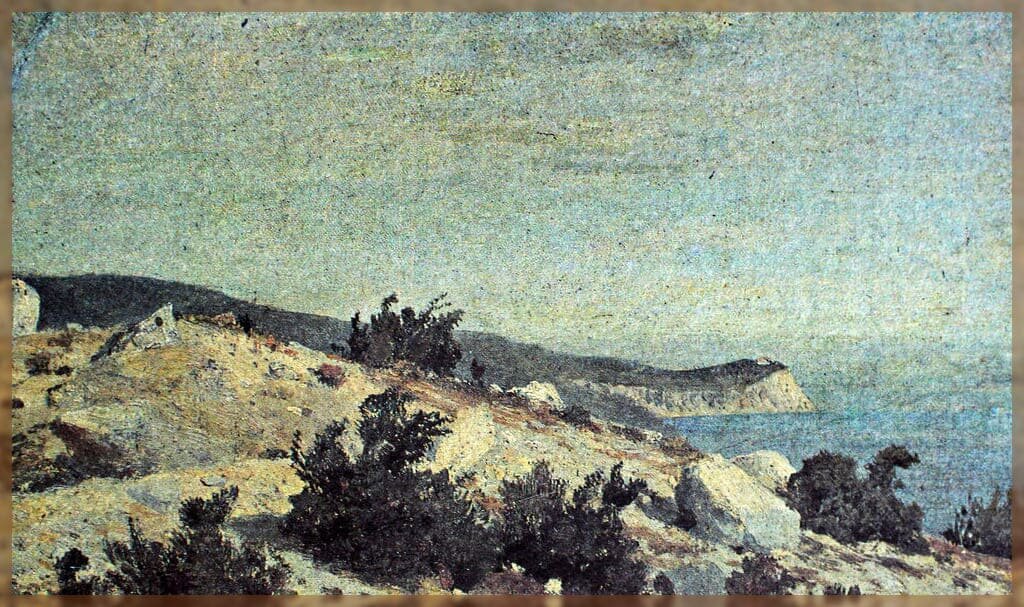"Мыс.Ай-Тодор.Крым" этюд 1879