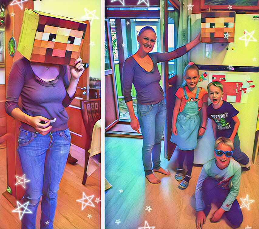 Веселее всех с головой Стива выглядел наш дедушка