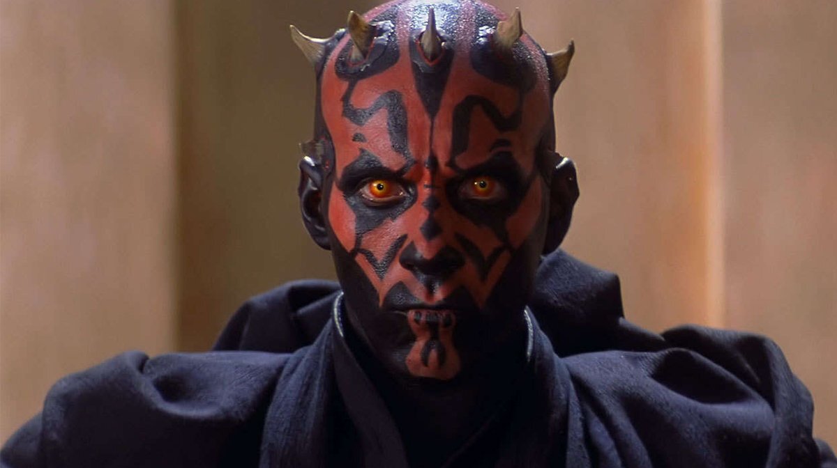 Дарт Мол во дворце на Набу, кадр из "Звездные Войны: скрытая угроза"