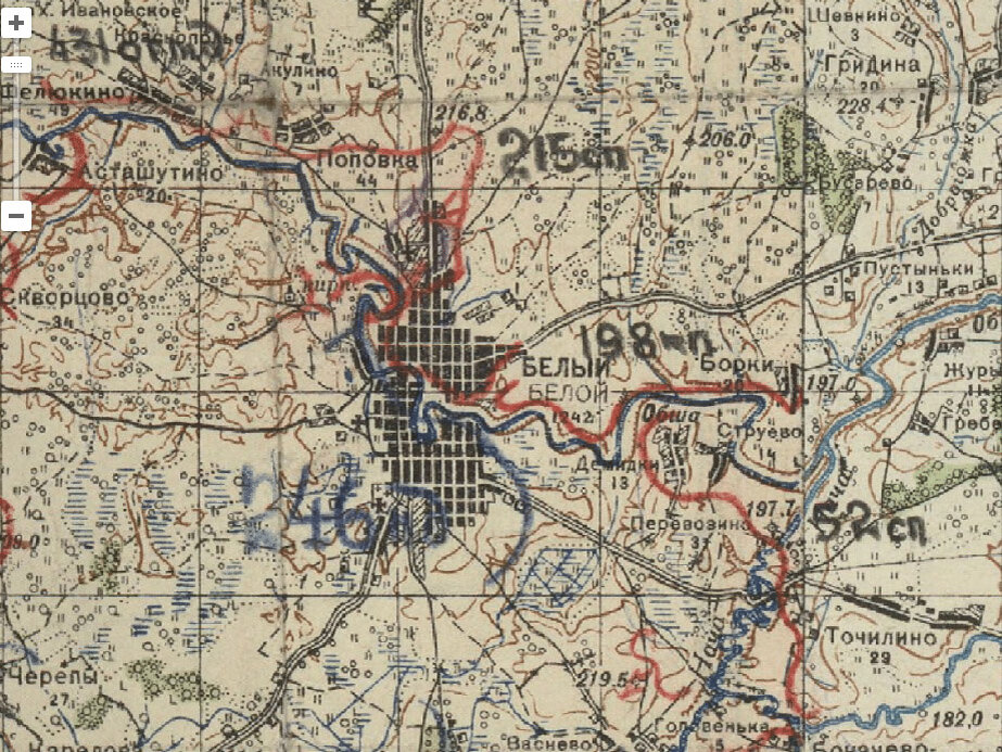 Отчётная карта за период с 26.05.1942 по 30.05.1942 г.