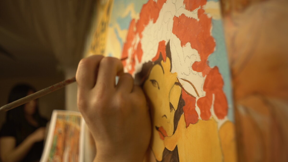 Процесс написания картины