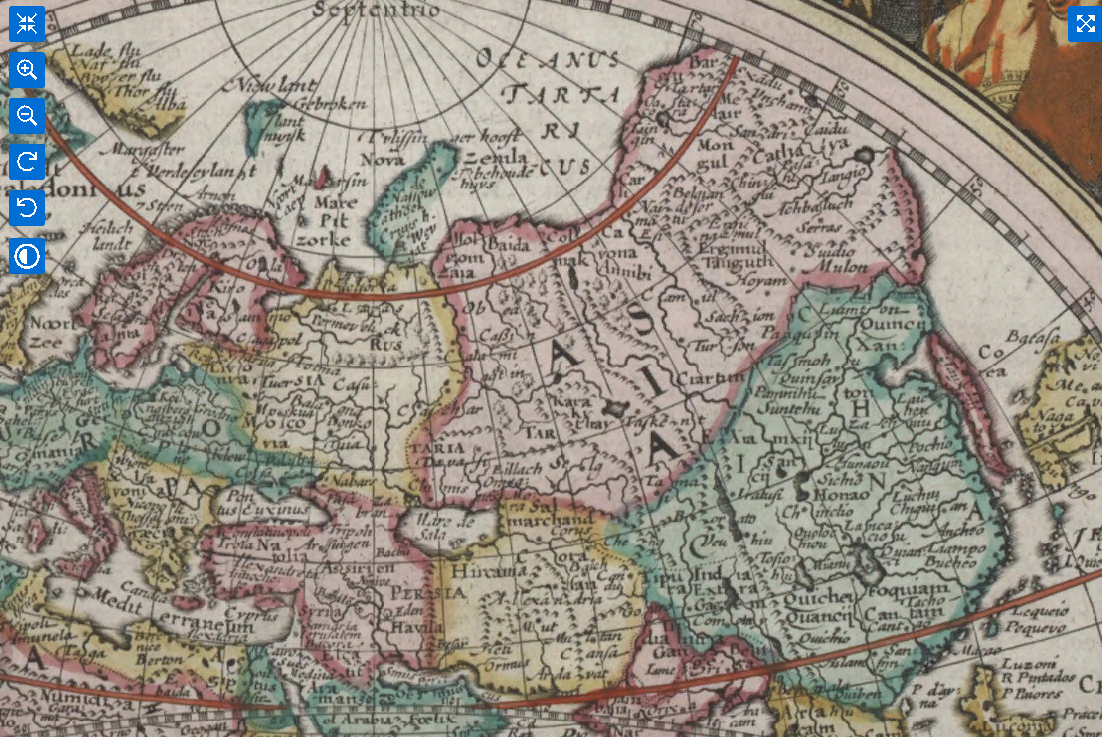 А на севере Океанус Тартарикус.