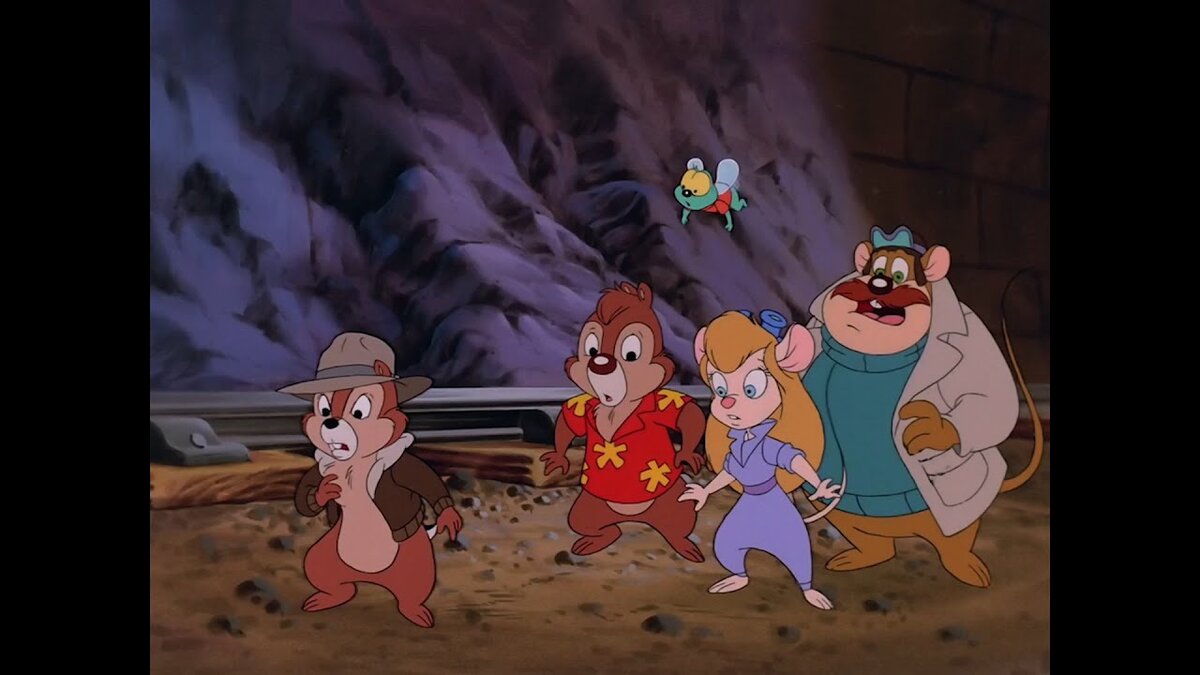 Команда спасателей: помимо главных героев, в её составе очаровательная мышка Гаечка, толтсяк Рокфор и муха Вжик