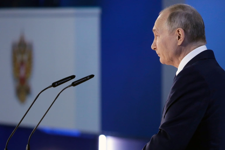 Выступление Путина прозвучало на фоне острой напряженности между Россией и Западом.