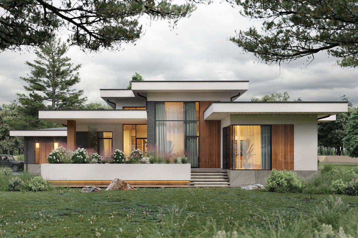 Проект дома «Мидленд» 3d-визуализация №1 | ОлимпСтройСервис