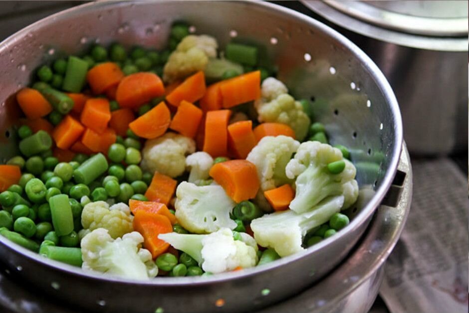 Приготовление вареных овощей