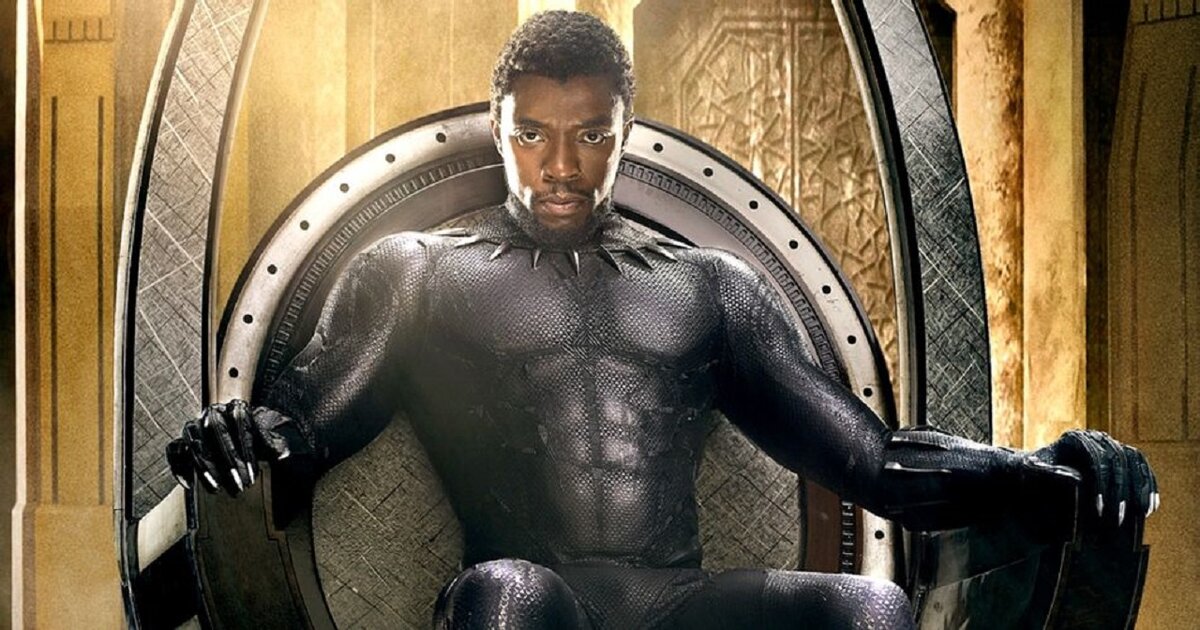 Чедвик Боузман в роли Т'Чаллы в "Черной пантере"