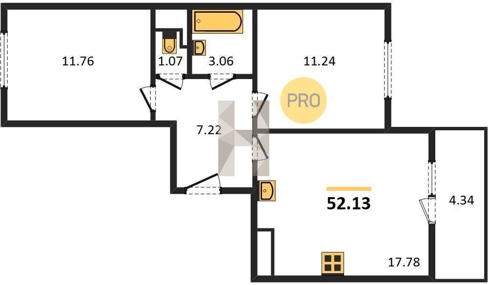 Квартира, которую мы сегодня купили с клиентами под 1,7% годовых