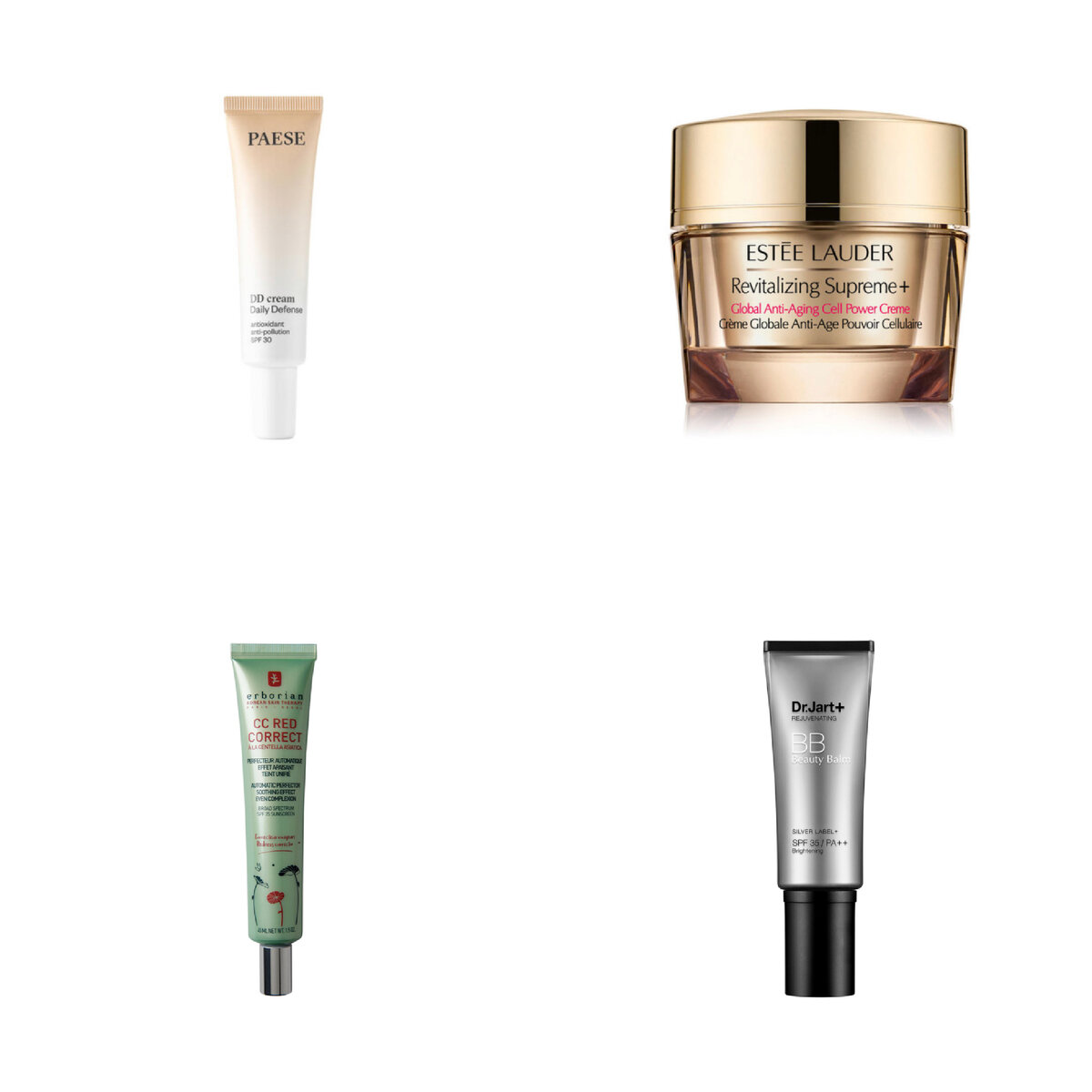 DD, AA, CC, BB-кремы