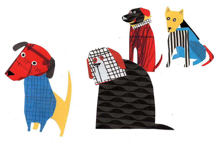 В аппликации можно использовать любую бумагу, не только однотонную