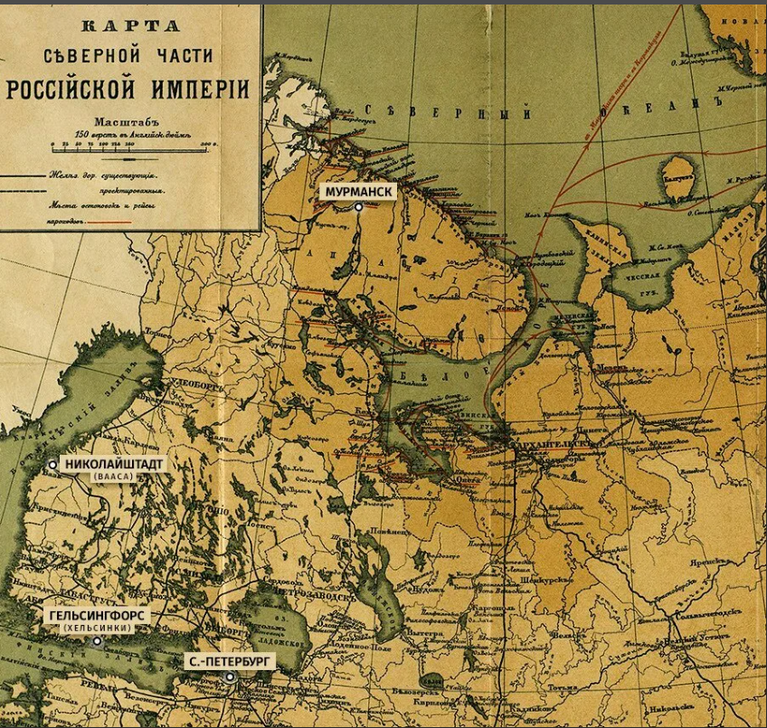 Территория финляндии до 1917 года карта