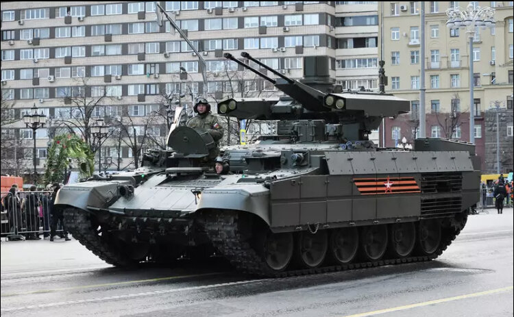 БМПТ «Терминатор» готовится к параду в Москве. Фото взято из интернета. Из открытых источников.