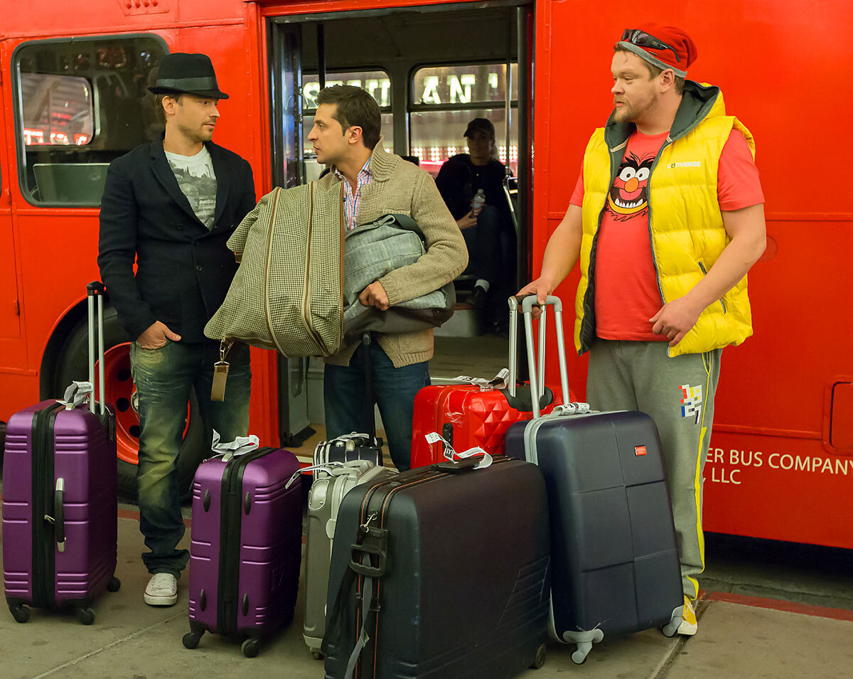 Владимир Зеленский  на съемках фильма "Любовь в большом городе 3" (ruskino.ru)