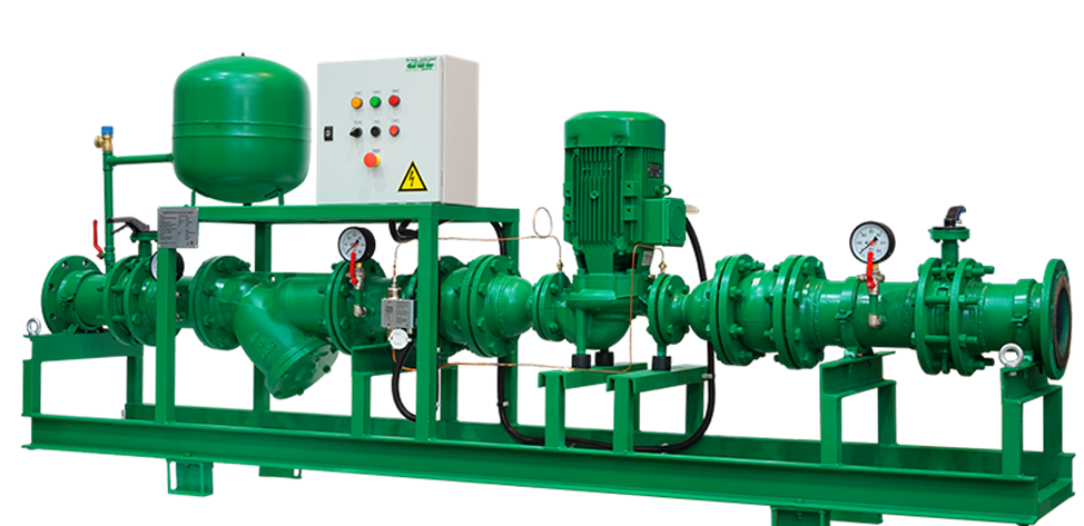 Рисунок 1. Общий вид обвязки и дополнительного оборудования насоса
