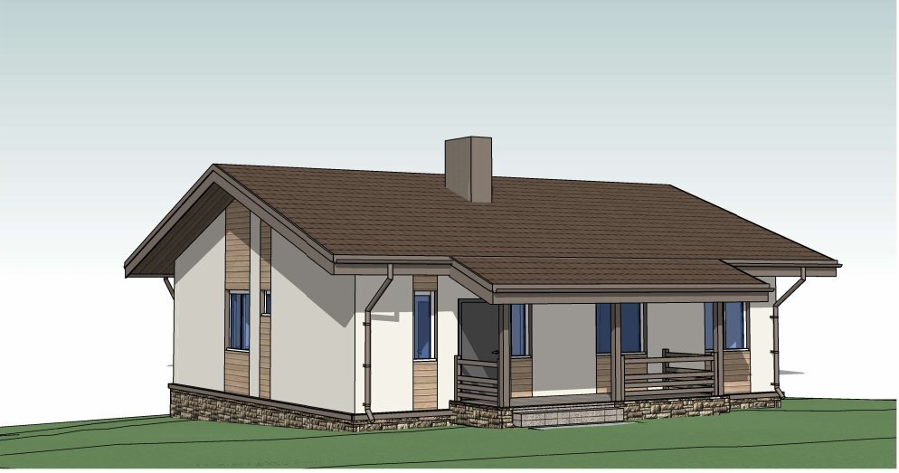 вид домика из архитектурного проекта