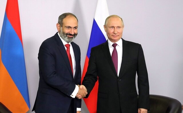   Никол Пашинян, Владимир Путин Kremlin.ru