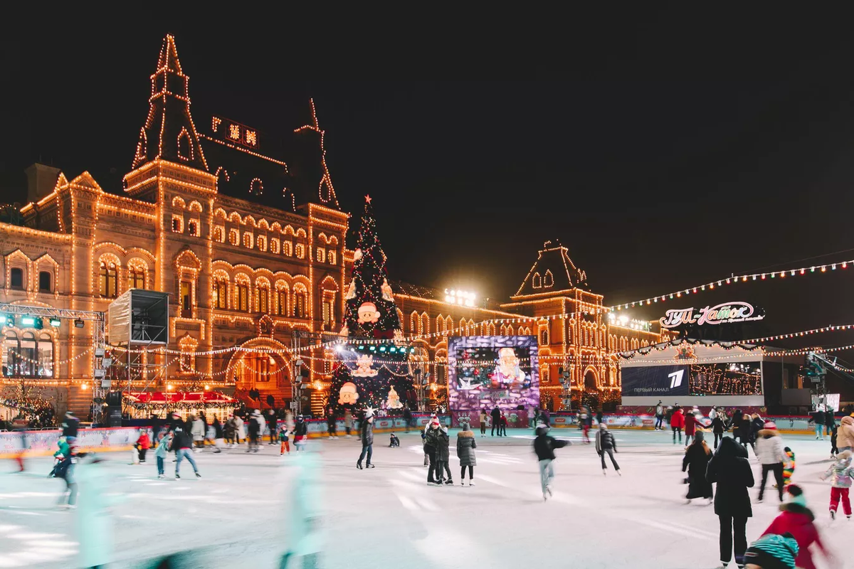 Зимняя москва на
