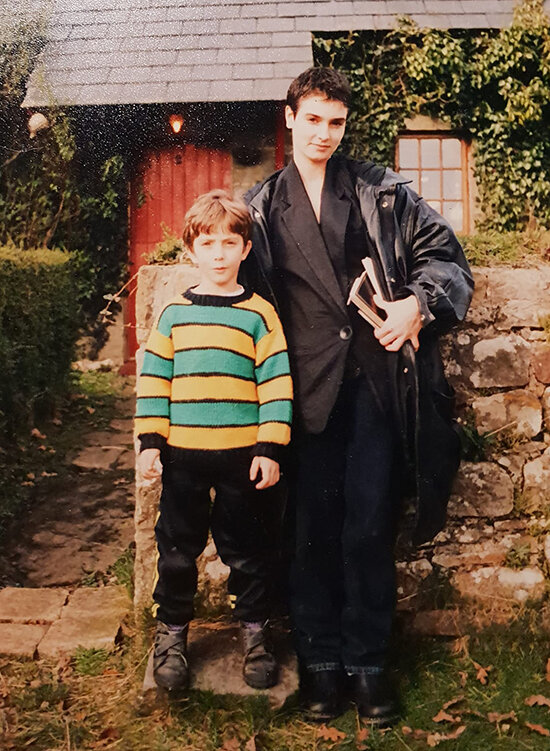 Шинейд с сыном Джейком в Lough Rynn, 90-е годы