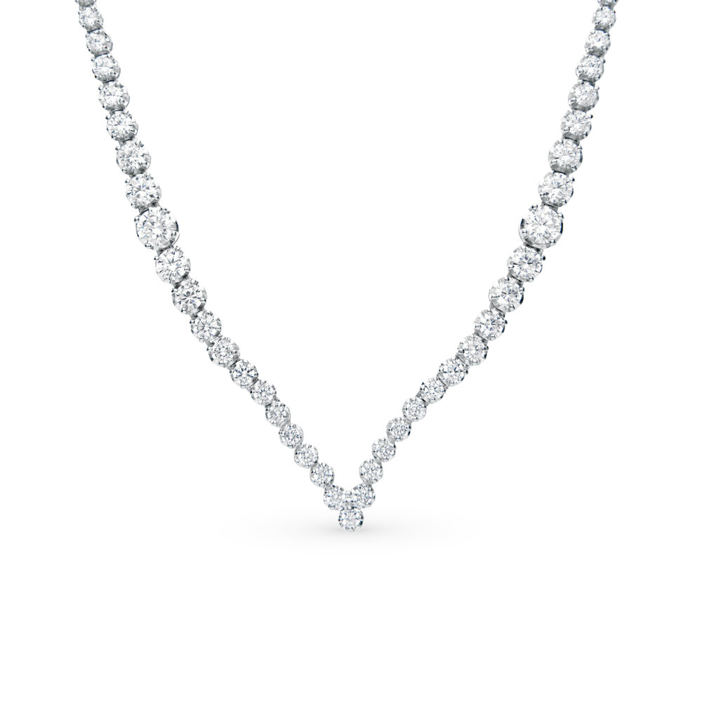 Колье с фианитами