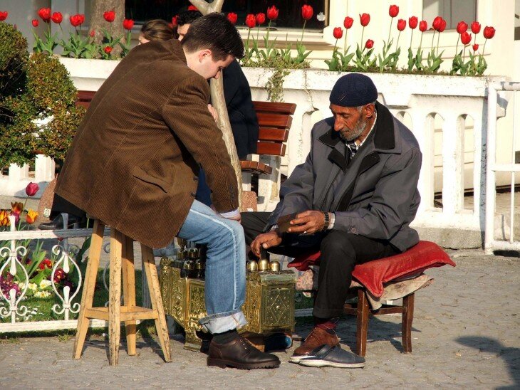 Пример порядочного чистильщика обуви