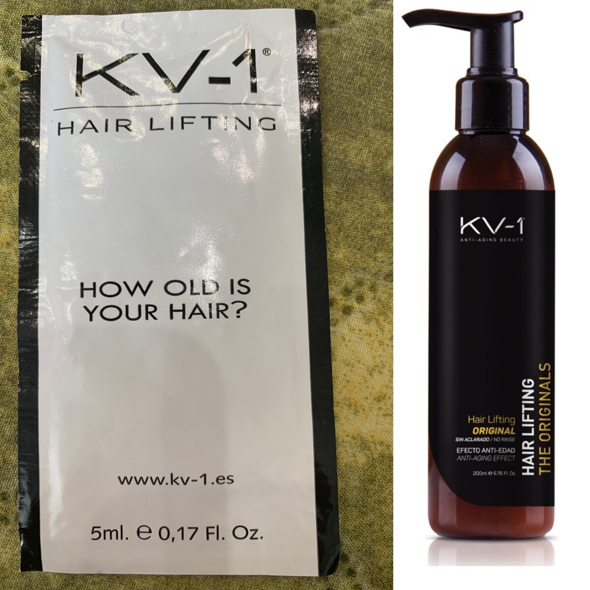 Рис: Продукт  от компании KV-1, несмываемый уход. Источник: Личное фото автора.