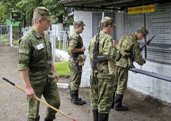 Тренировка перед заступлением в караул