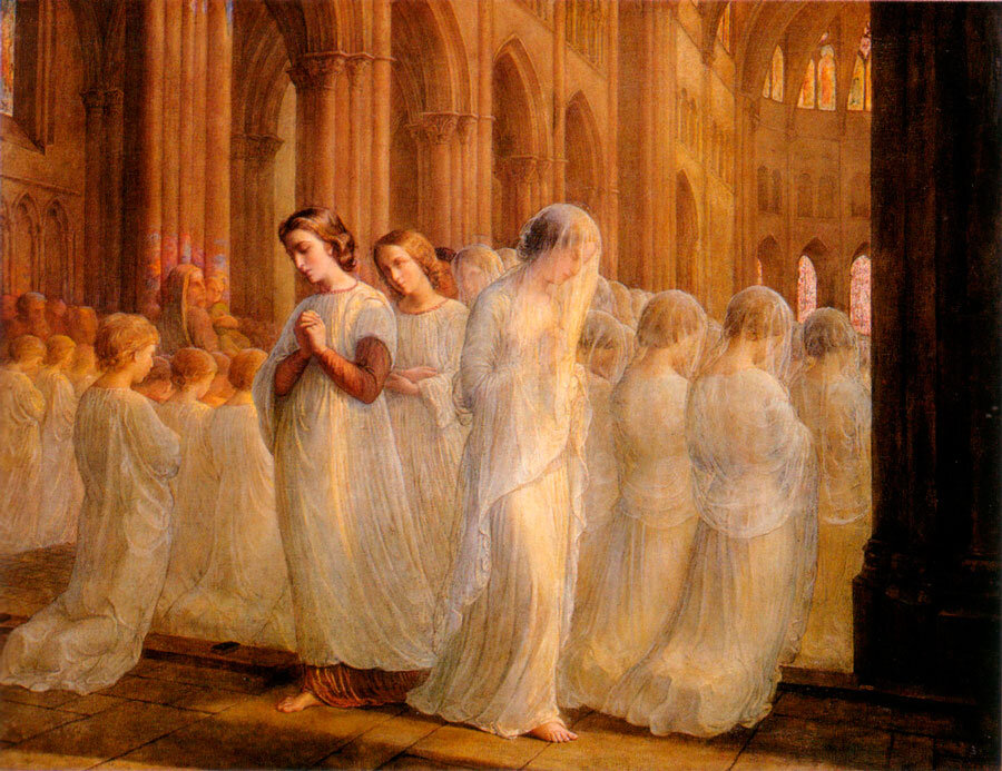 Луи Жанмо (Louis Janmot, 1814 - 1892). Анн-Франсуа-Луи Жанмо. Художник Луи Жанмо. Анн-Франсуа-Луи Жанмо картины.