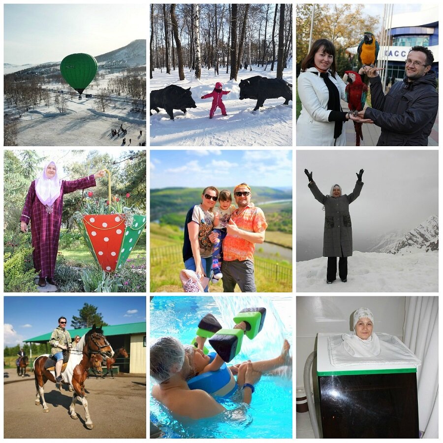 В этом посте все фотографии только из санаторных поездок (5 поездок в 4 разных санатория в трех регионах России).

