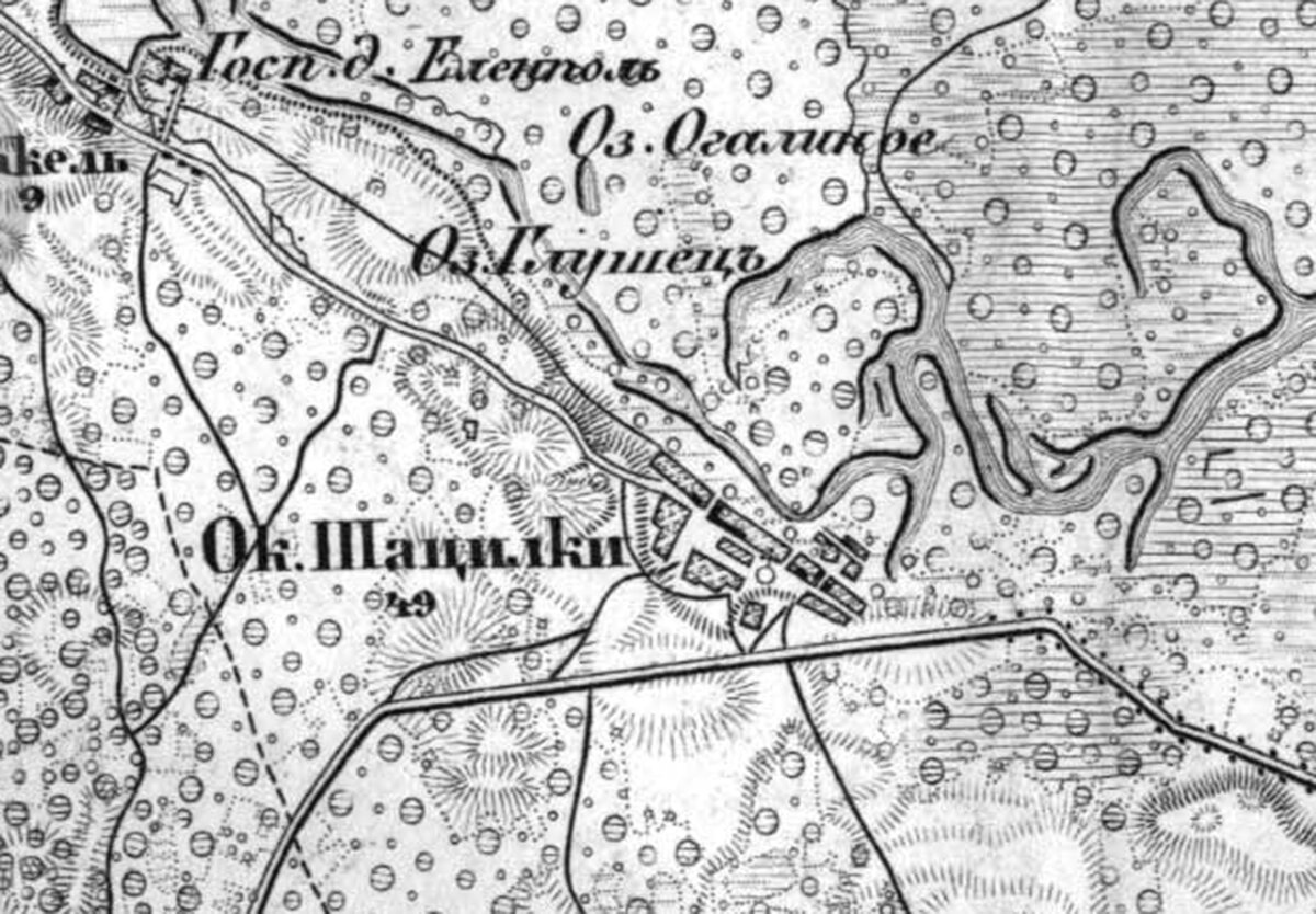 Карта белоруссии 1850 года