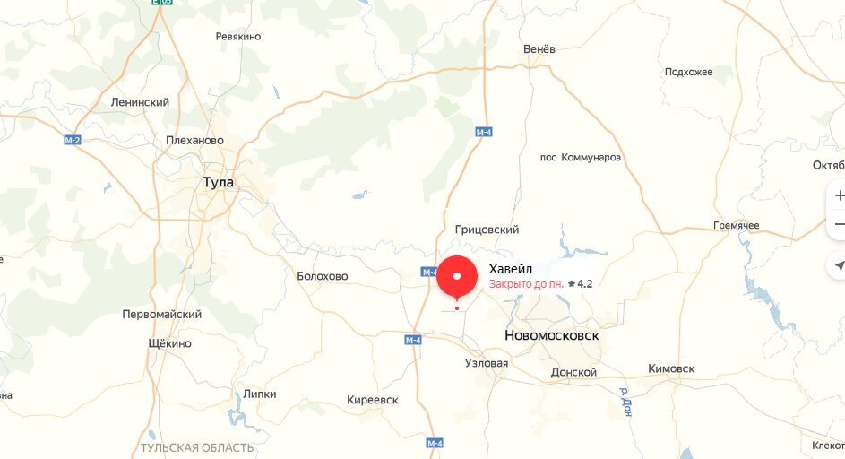 Месторасположение предприятия.