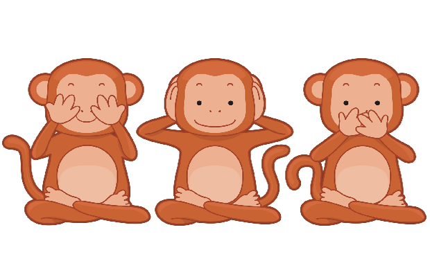 Не вижу, не слышу, не говорю.