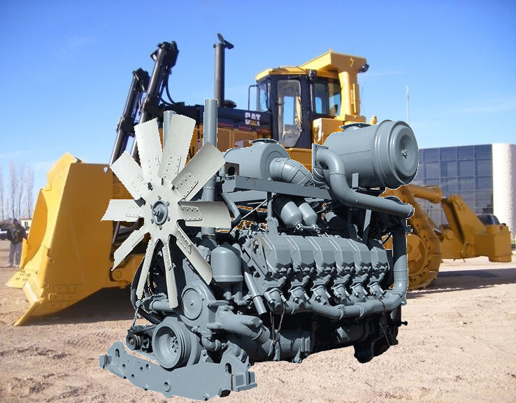 Бульдозер Caterpillar D10N с двигателем ЯМЗ-850