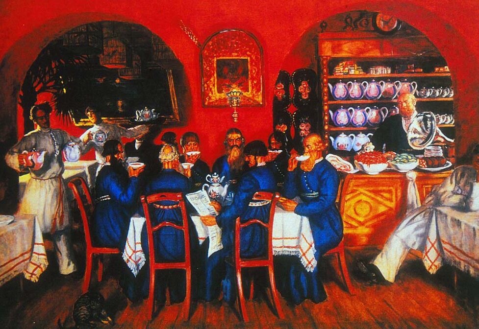 Борис Кустодиев "Московский трактир"