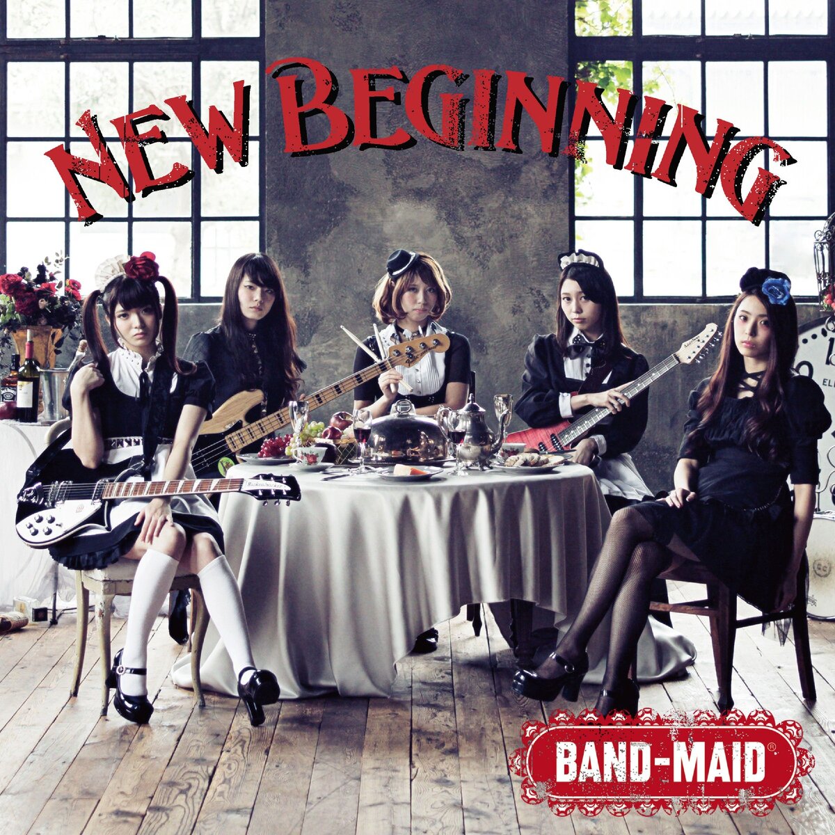 BAND-MAID, обложка альбома New Beginning.