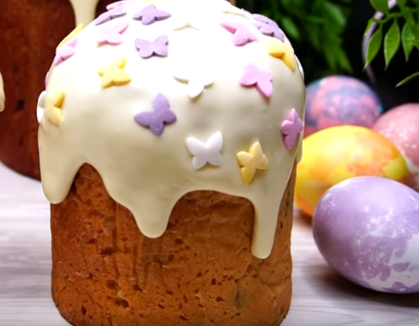 Украшение куличей маршмеллоу и глазурью
